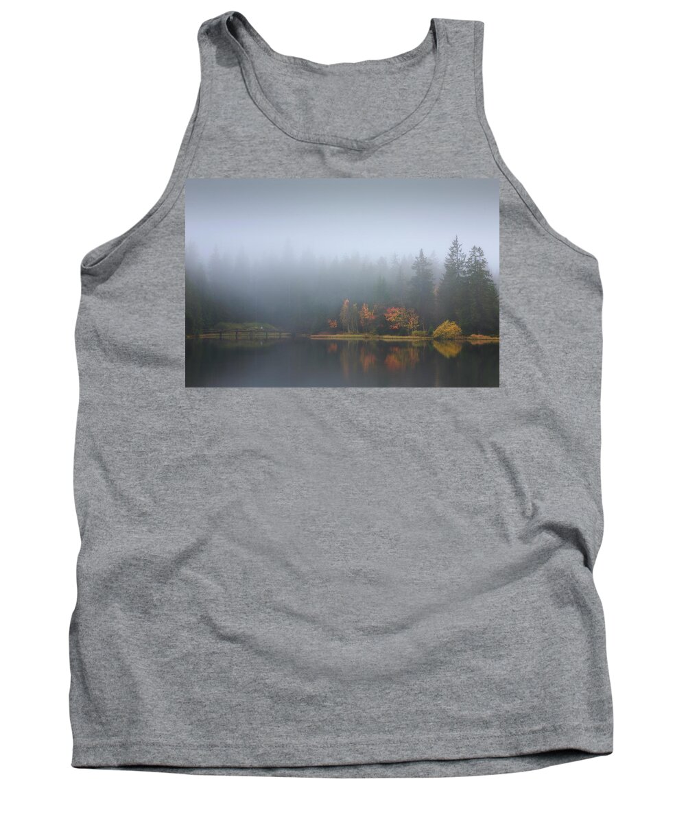 Mist Tank Top featuring the photograph Echoes in the mist by Dominique Dubied