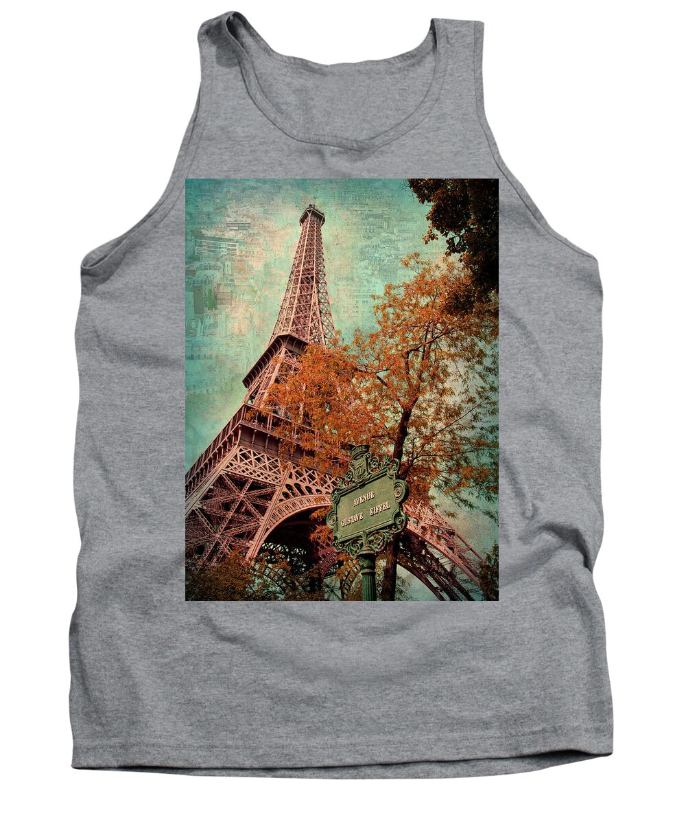 Eiffel Tower Tank Top featuring the photograph Eiffel Tower - Paris, France by Denise Strahm