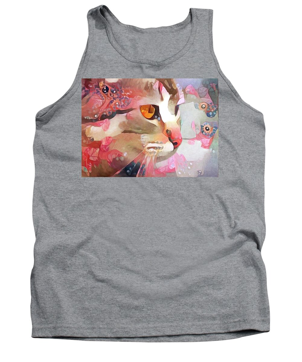 Electra Tank Top featuring the pastel Electra by Susan Maxwell Schmidt