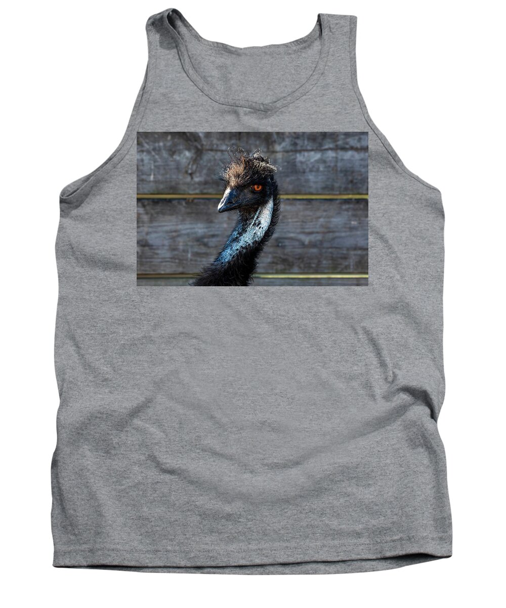Emu Tank Top featuring the photograph Emu Pose by Rose Guinther