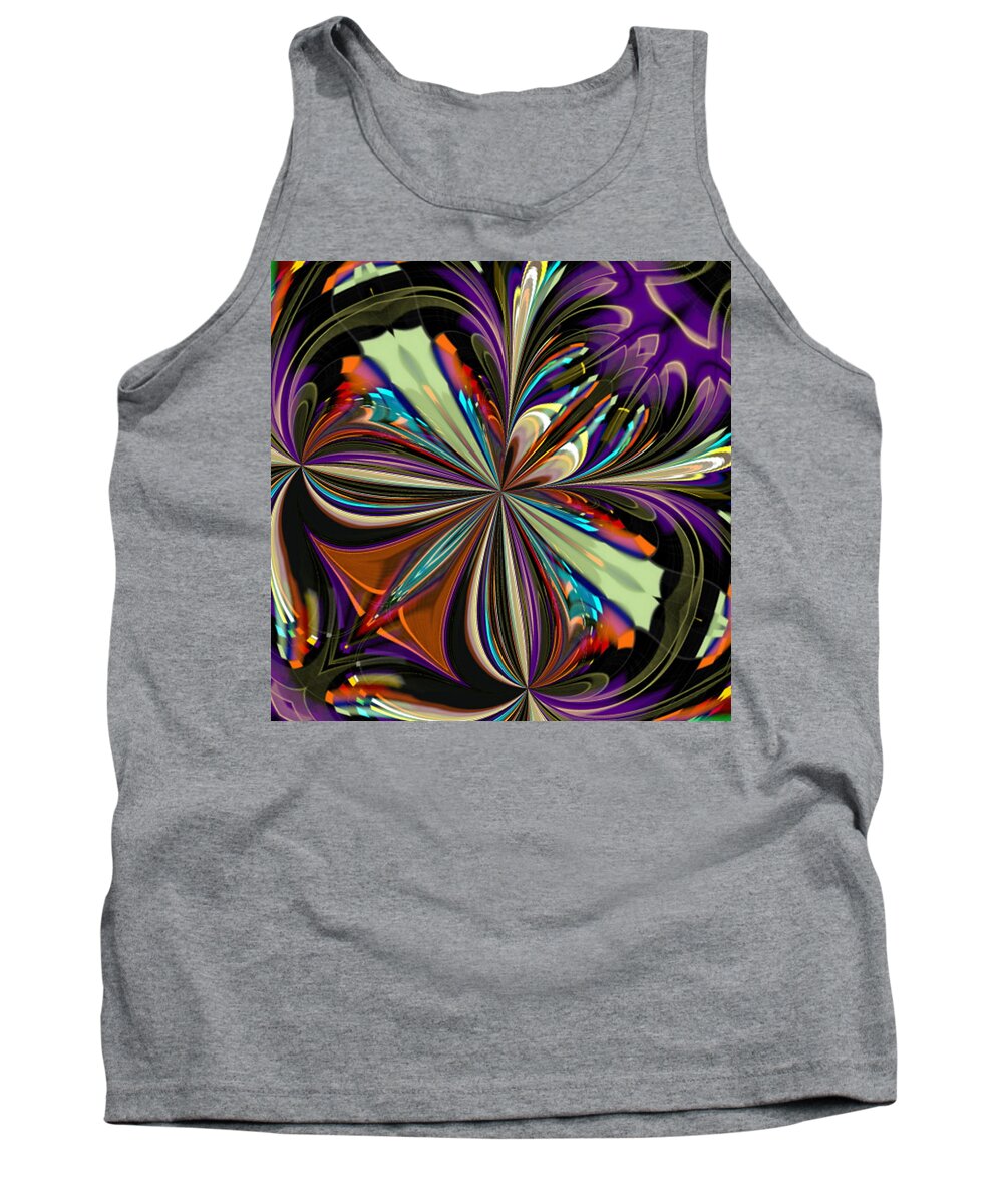 Red Tank Top featuring the digital art Escapee by Designs By L