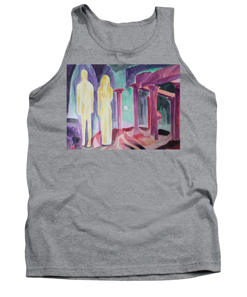 Sculpture Tank Top featuring the painting Eternal Union by Enrico Garff