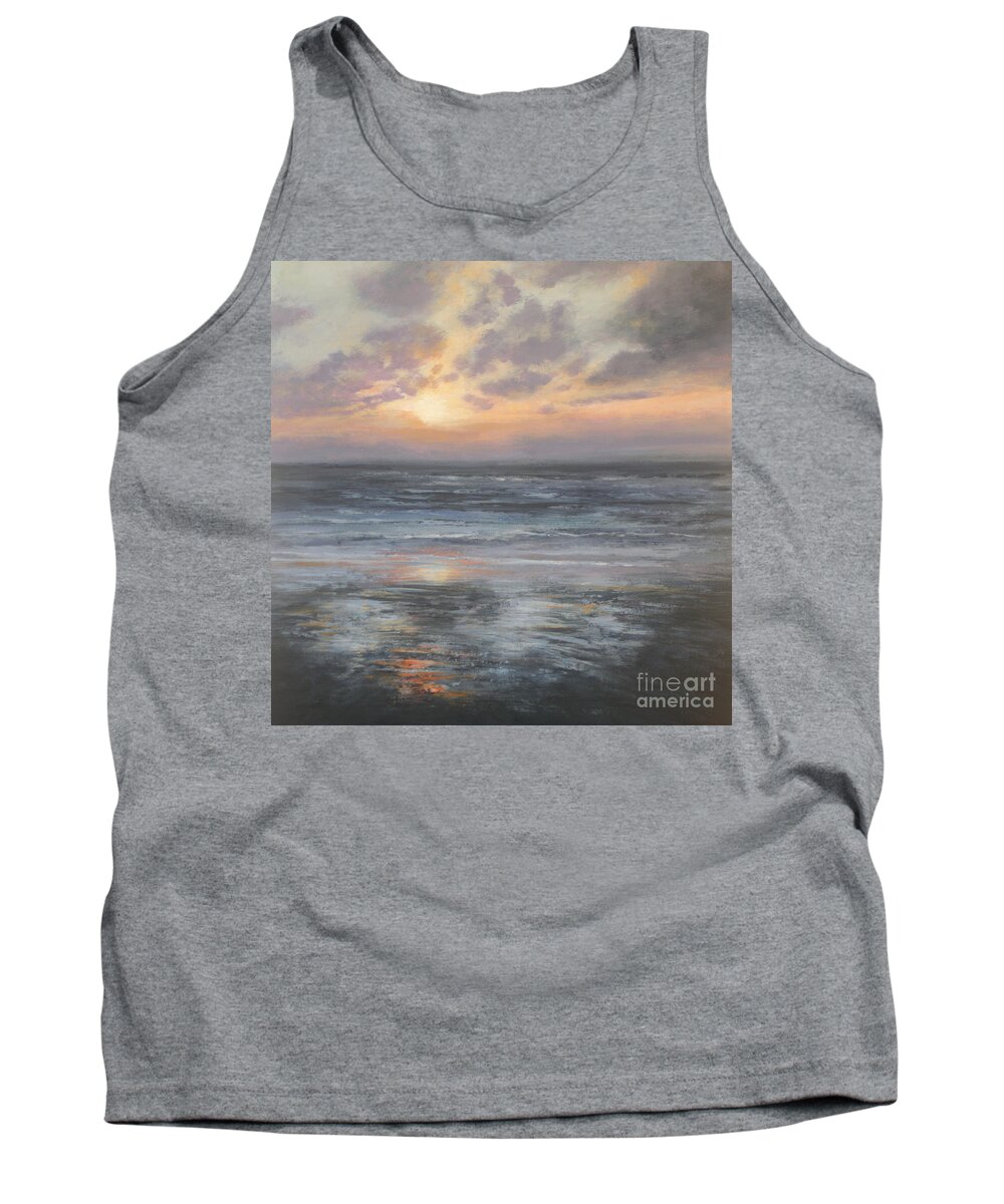 Seascape Tank Top featuring the painting Eternal by Valerie Travers