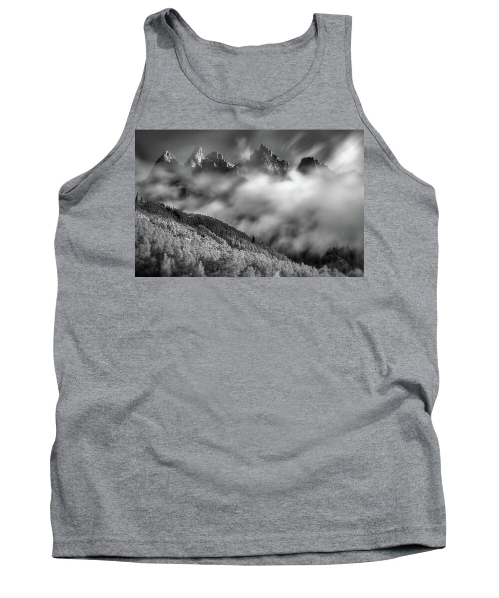 Monochome Tank Top featuring the photograph Exhale by Darren White
