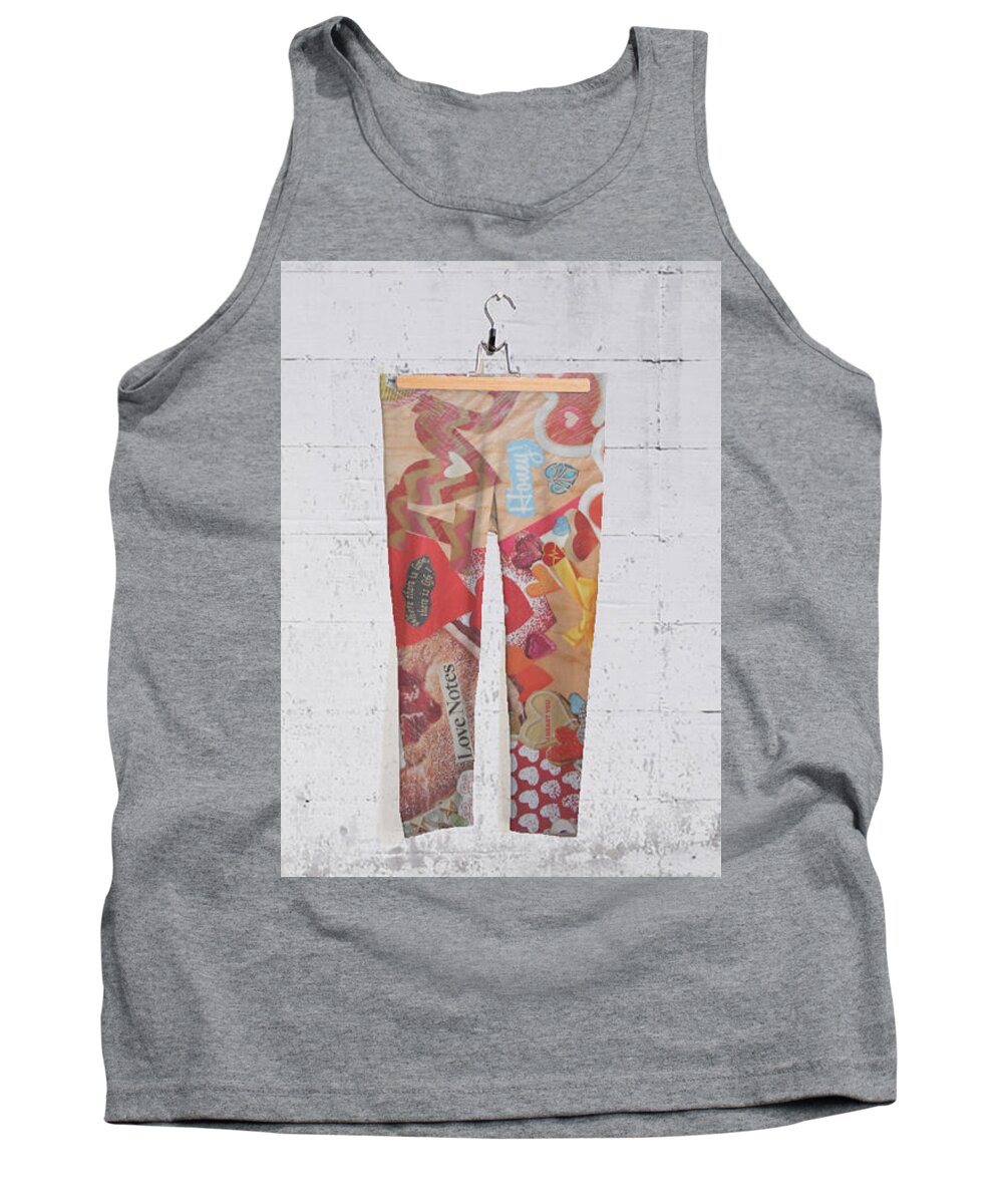  Tank Top featuring the mixed media Fancy Pants by Nancy Graham