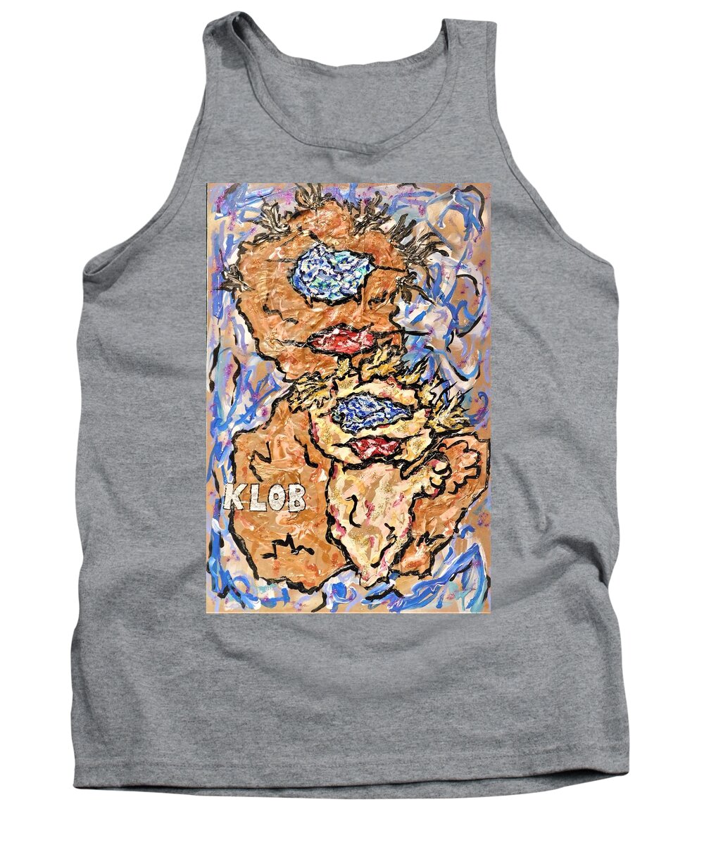 Father Tank Top featuring the mixed media Father-Child by Kevin OBrien