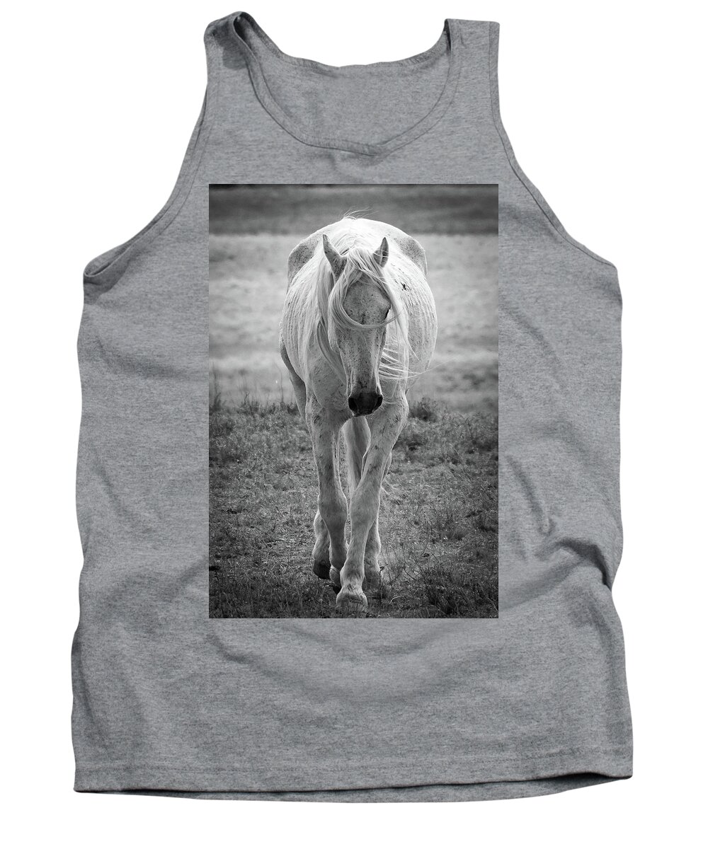 Horses Tank Top featuring the photograph Favorite Old Guy by Mary Hone
