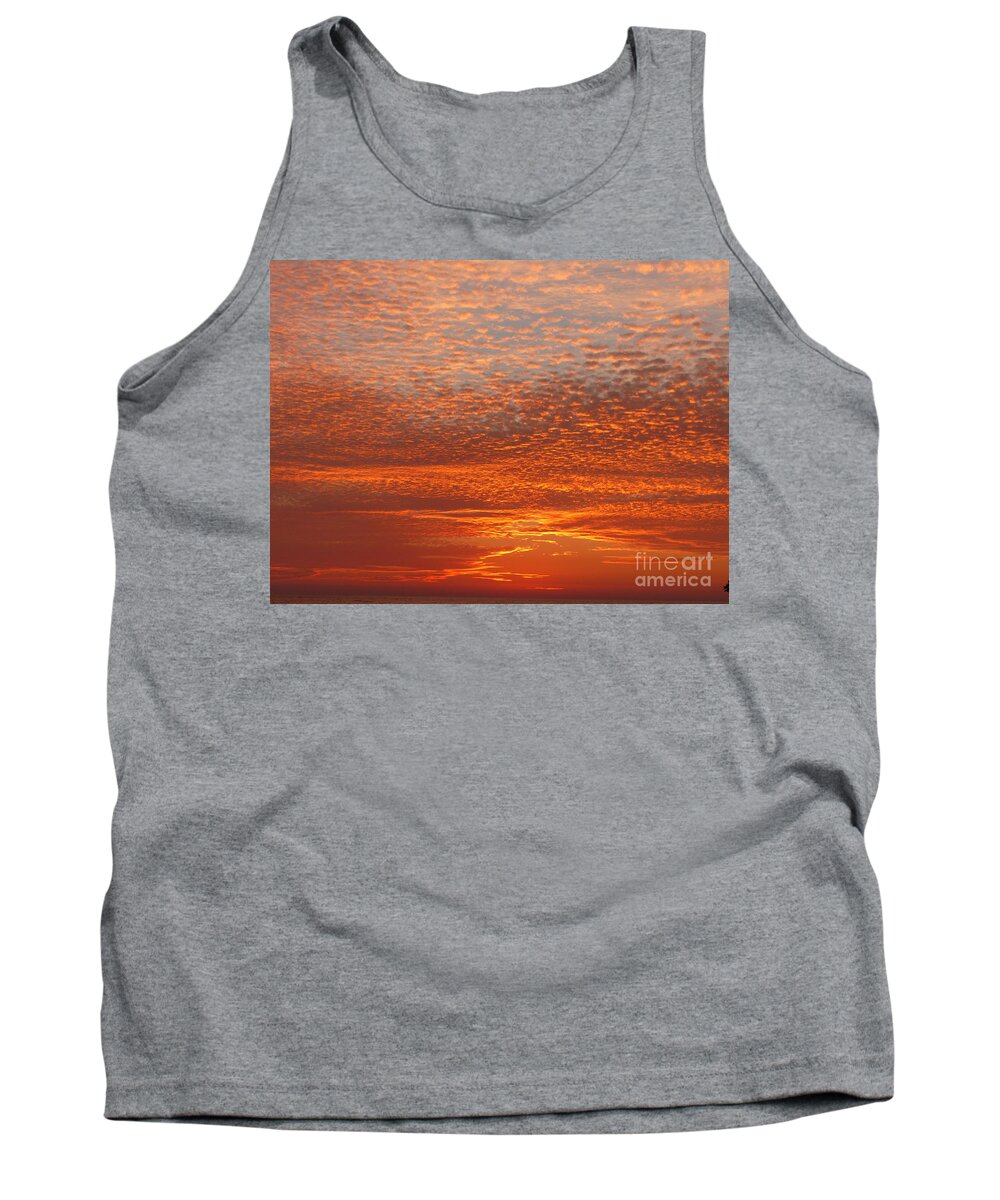 Hot Sunset Tank Top featuring the photograph Feel The Heat by Rosanne Licciardi
