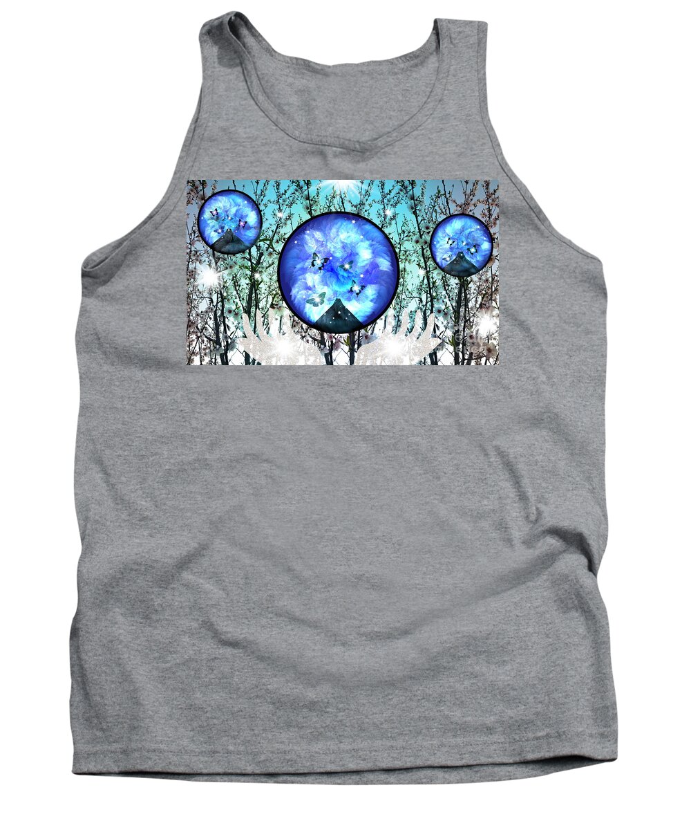 Magic Tank Top featuring the mixed media Find The Magic In Life by Diamante Lavendar