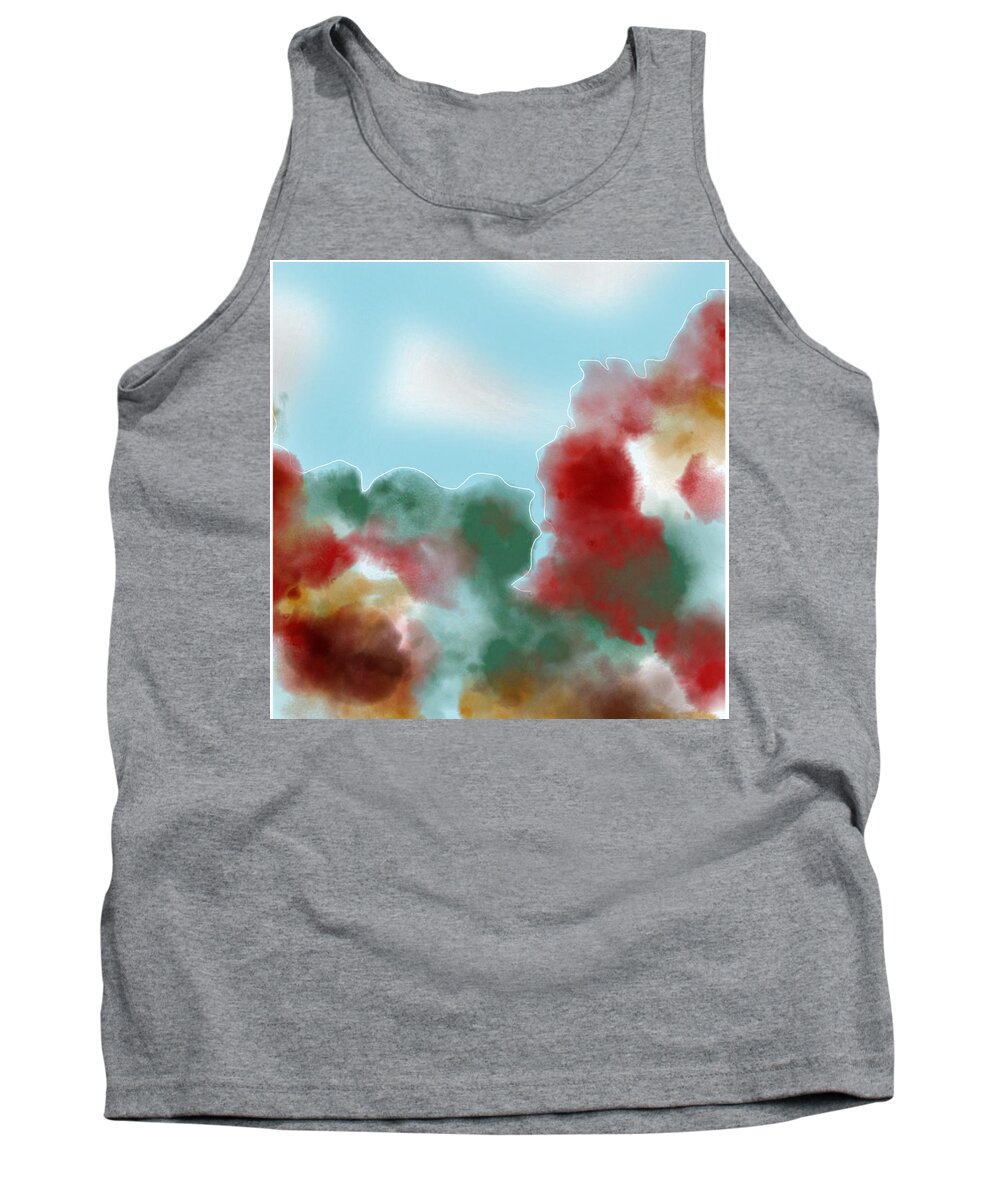 Fall Tank Top featuring the digital art Find your peace by Amber Lasche