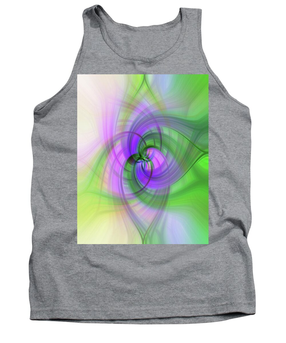 Flower Tank Top featuring the photograph Flower Twirls 8 by Betty Eich