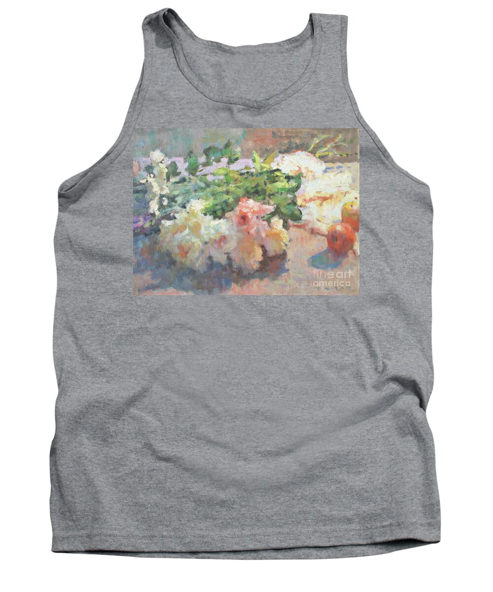 Flowers Tank Top featuring the painting Flowers In The Sun by Jerry Fresia