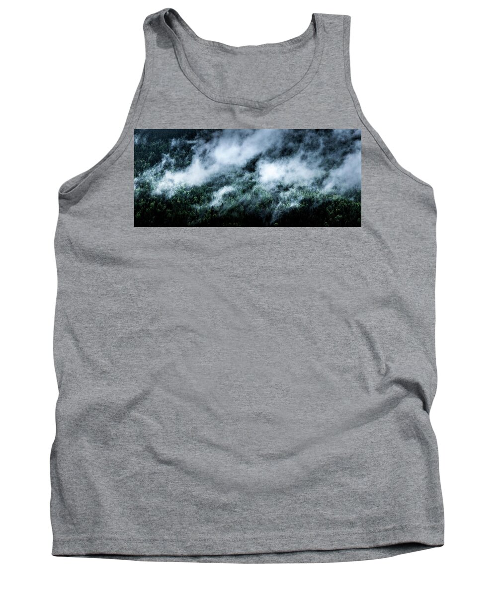 Panorama Tank Top featuring the photograph Foggy Mornings Panorama by Nicklas Gustafsson