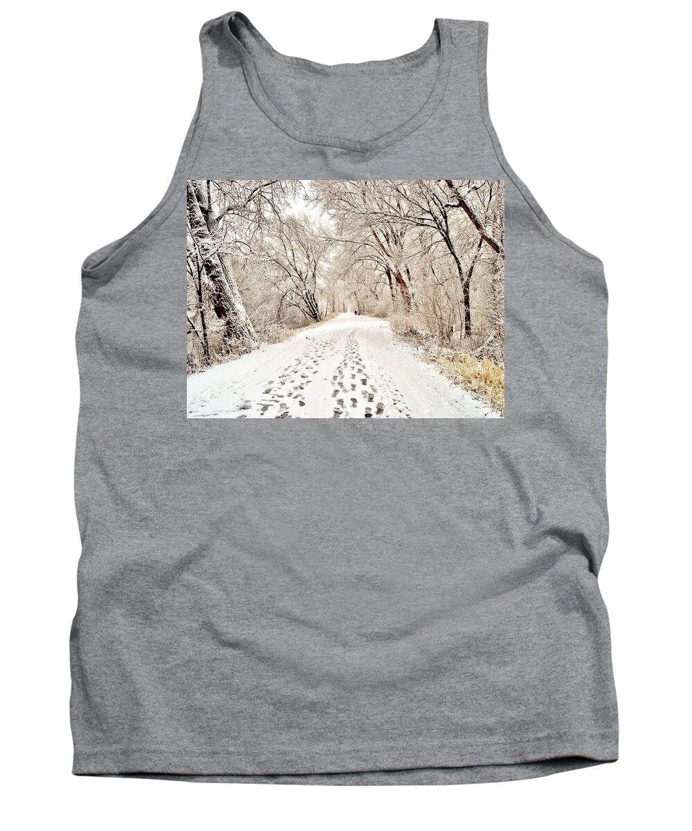 Footprints Tank Top featuring the photograph Footprints by Susie Loechler