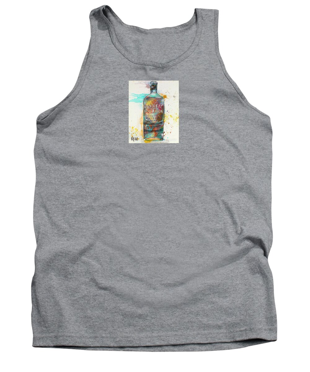 Bulleit Whisky Tank Top featuring the painting Frontier by Kasha Ritter