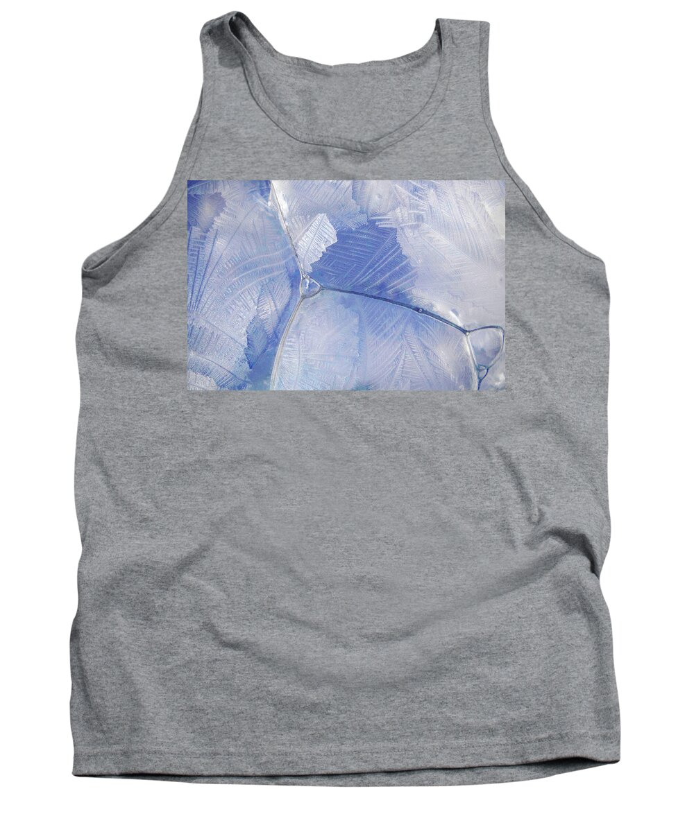 Frost Tank Top featuring the photograph Frosty Bubbles 5B by Ira Marcus