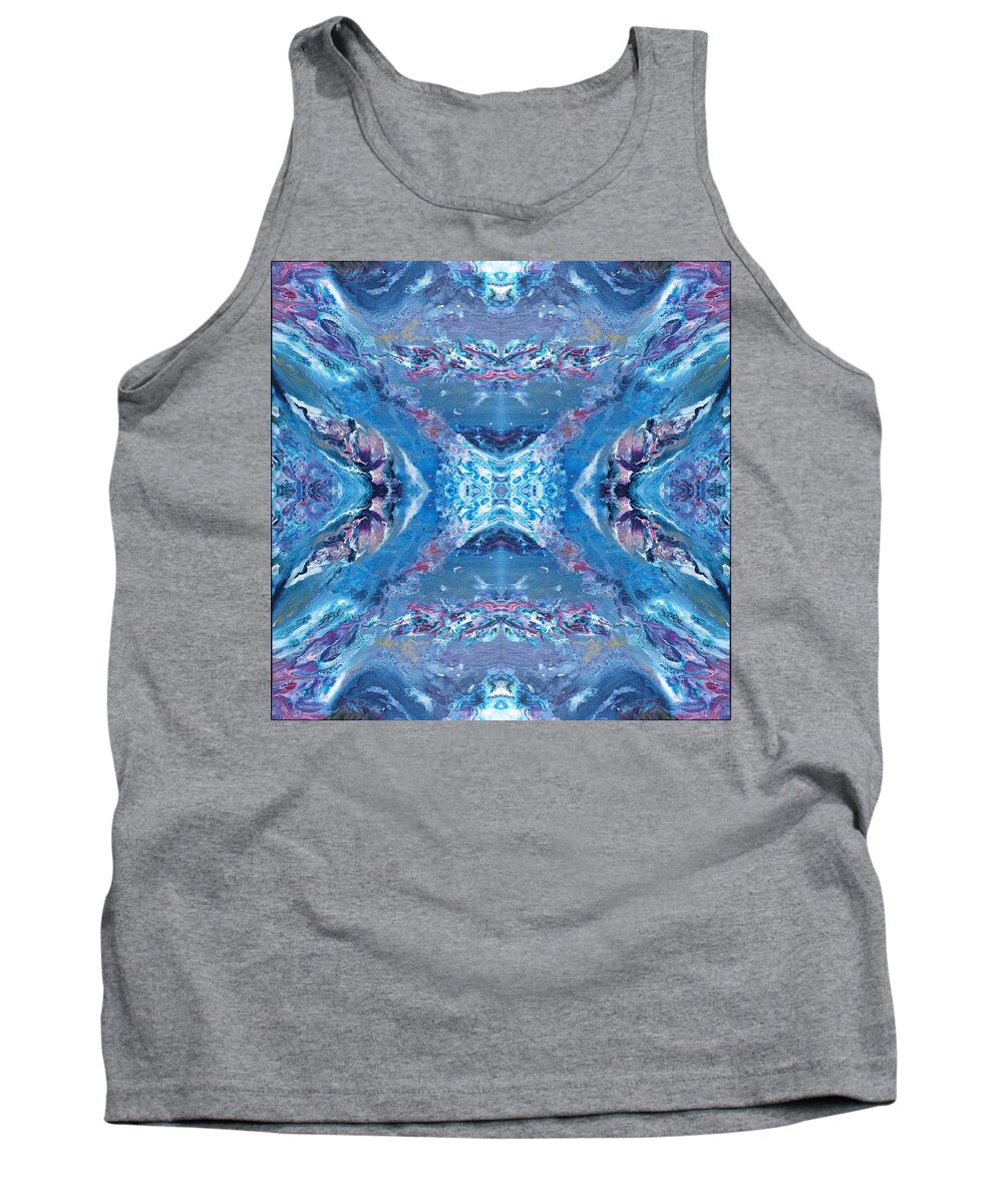 Pouring Tank Top featuring the digital art Galaxy - Kaleidoscope 1 by Themayart