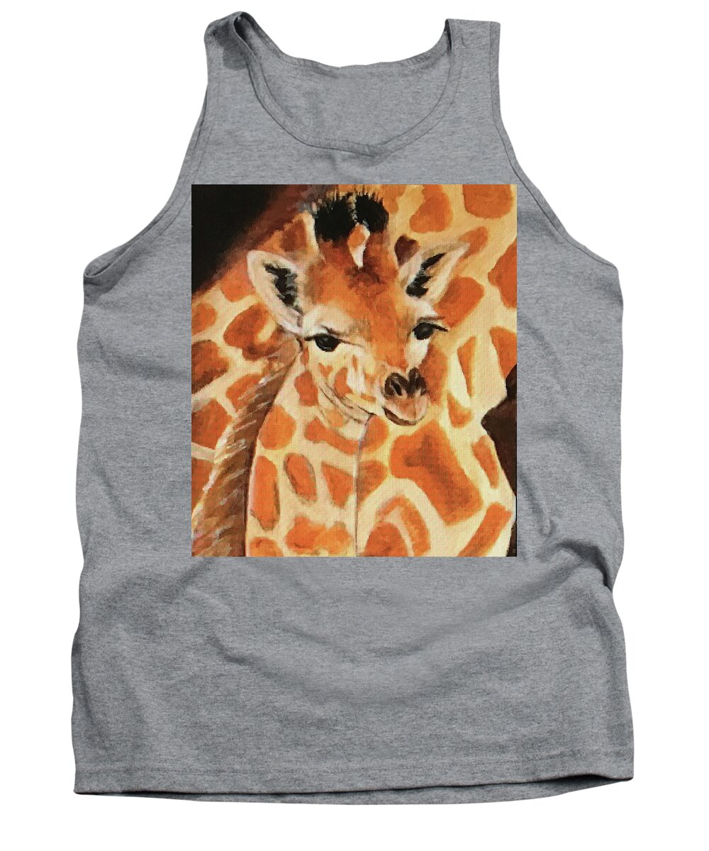 Art Tank Top featuring the painting Giraffe by Tammy Pool