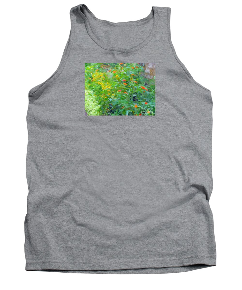 Giverny France Tank Top featuring the painting Giverny Wall by Joe Roache