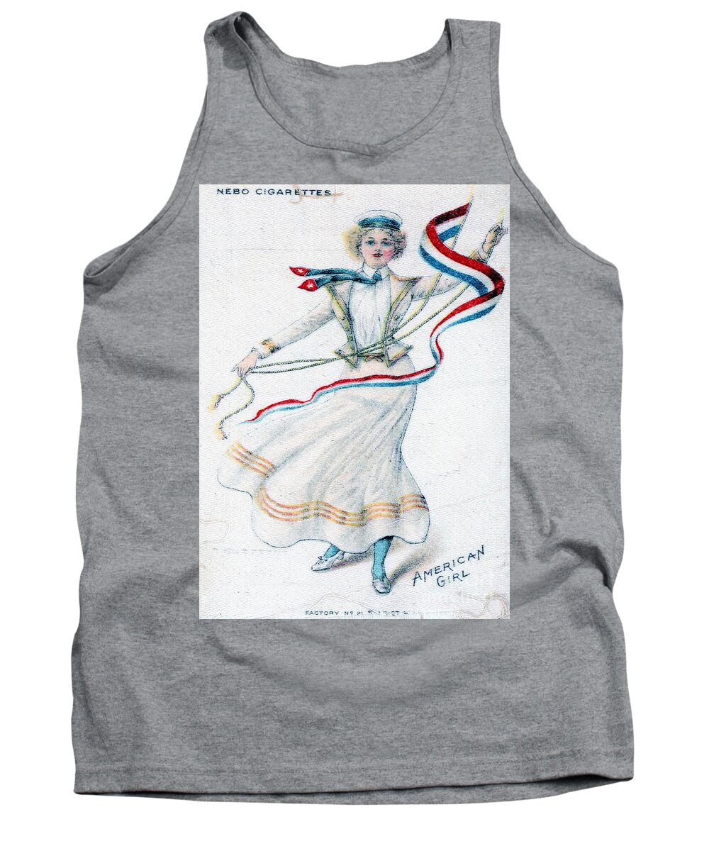 American Tank Top featuring the painting Glad to be an American Girl by Philip And Robbie Bracco
