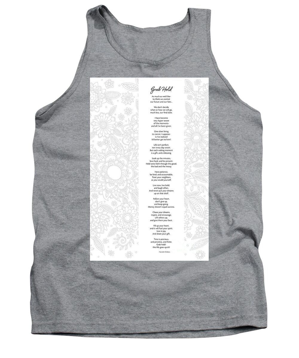 Grab Hold Tank Top featuring the digital art Grab Hold by Tanielle Childers