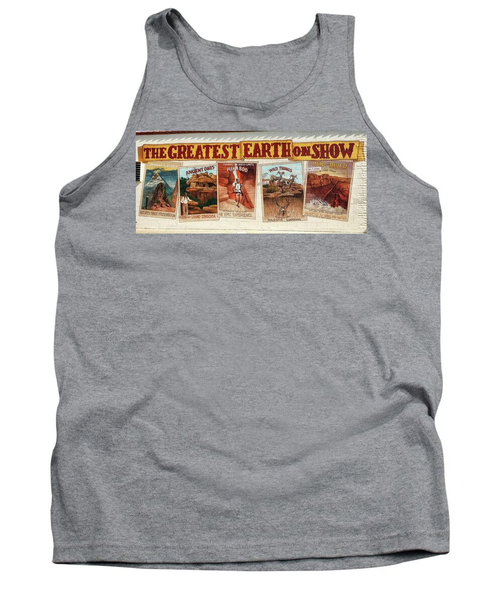 Five Parks Tank Top featuring the photograph Greatest Earth On Show by Gene Taylor