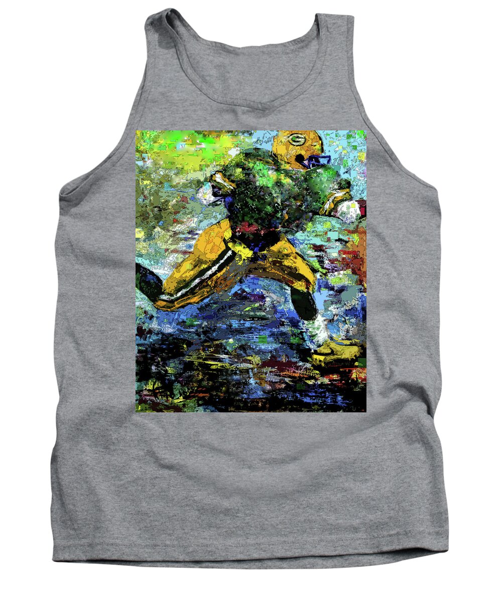 Packers Tank Top featuring the digital art Green Bay Packers by Walter Fahmy