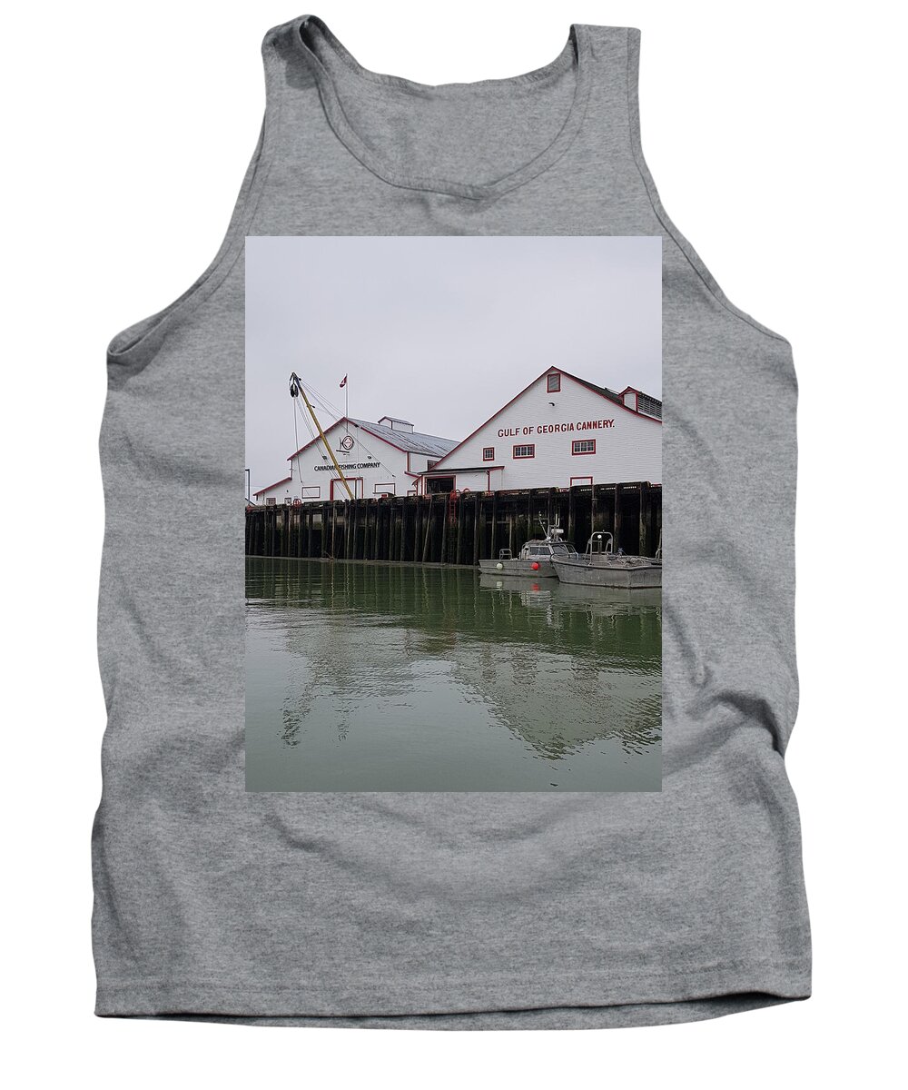 Cannery Tank Top featuring the photograph Gulf of Georgia Cannery by James Cousineau