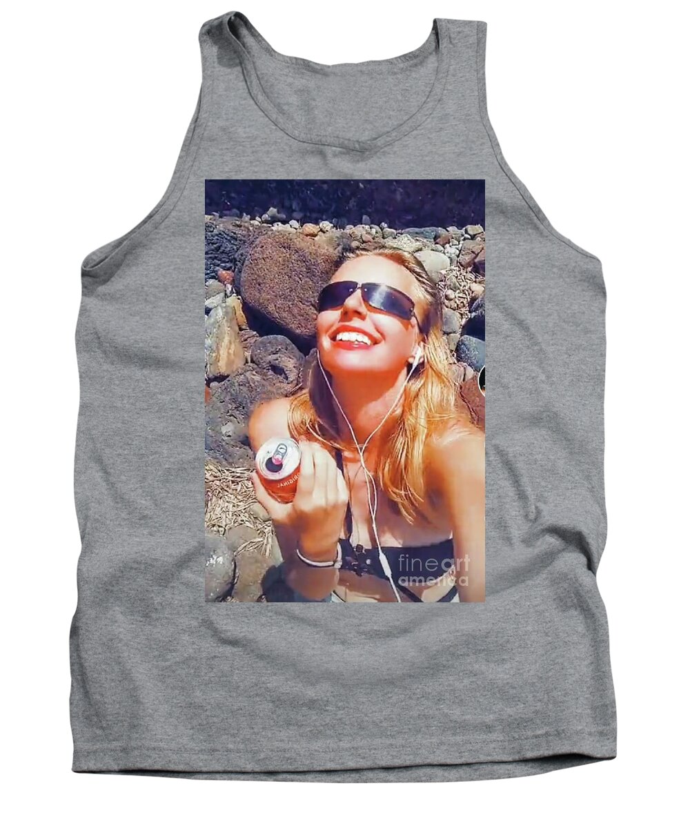 Summer Tank Top featuring the photograph Happy summer smile by Yvonne Padmos