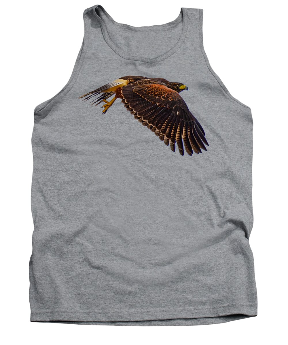 Mark Myhaver Photography Tank Top featuring the photograph Harris's Hawk 24783 by Mark Myhaver
