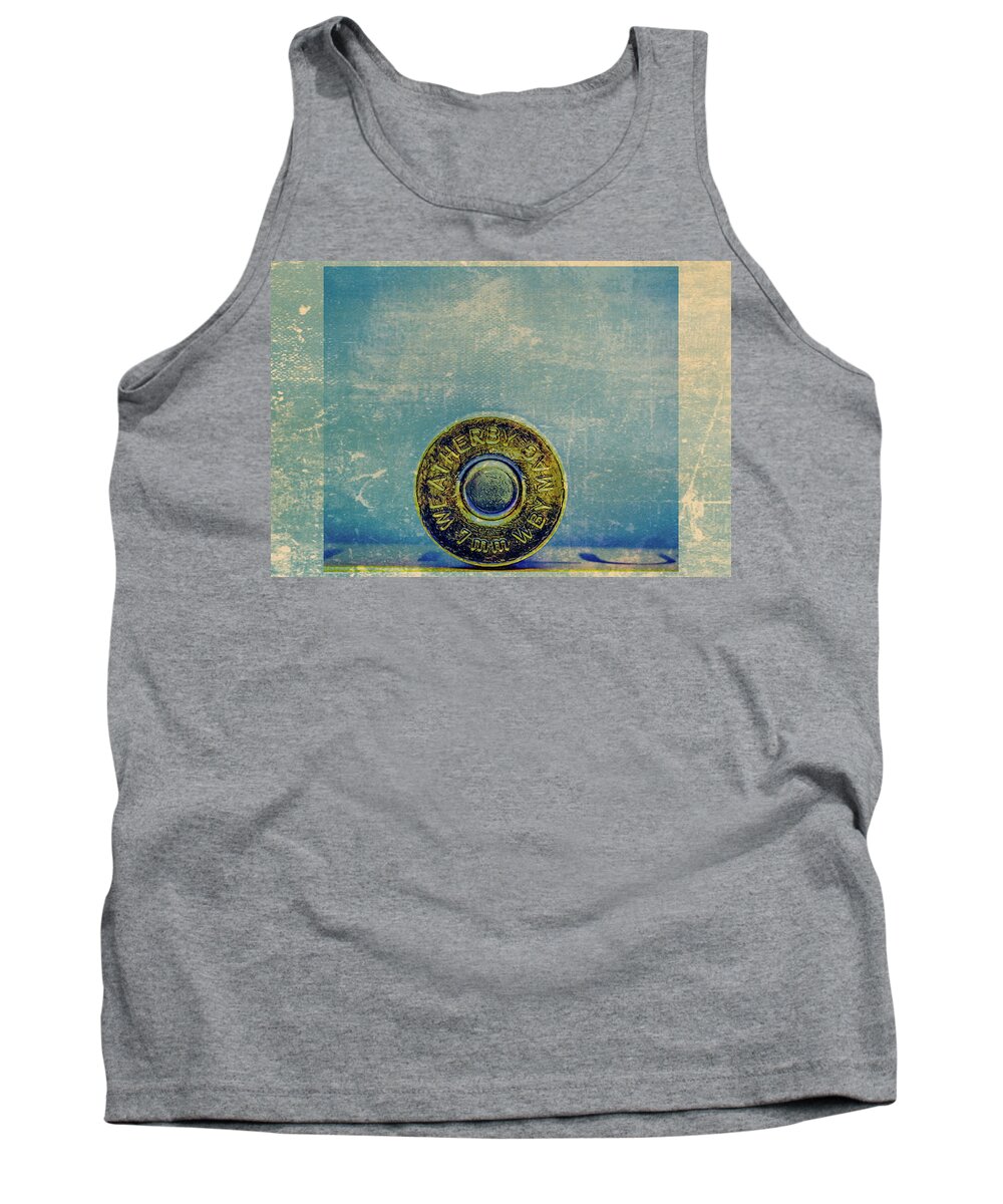 Weatherby Tank Top featuring the digital art Head Stamp by Jorge Estrada