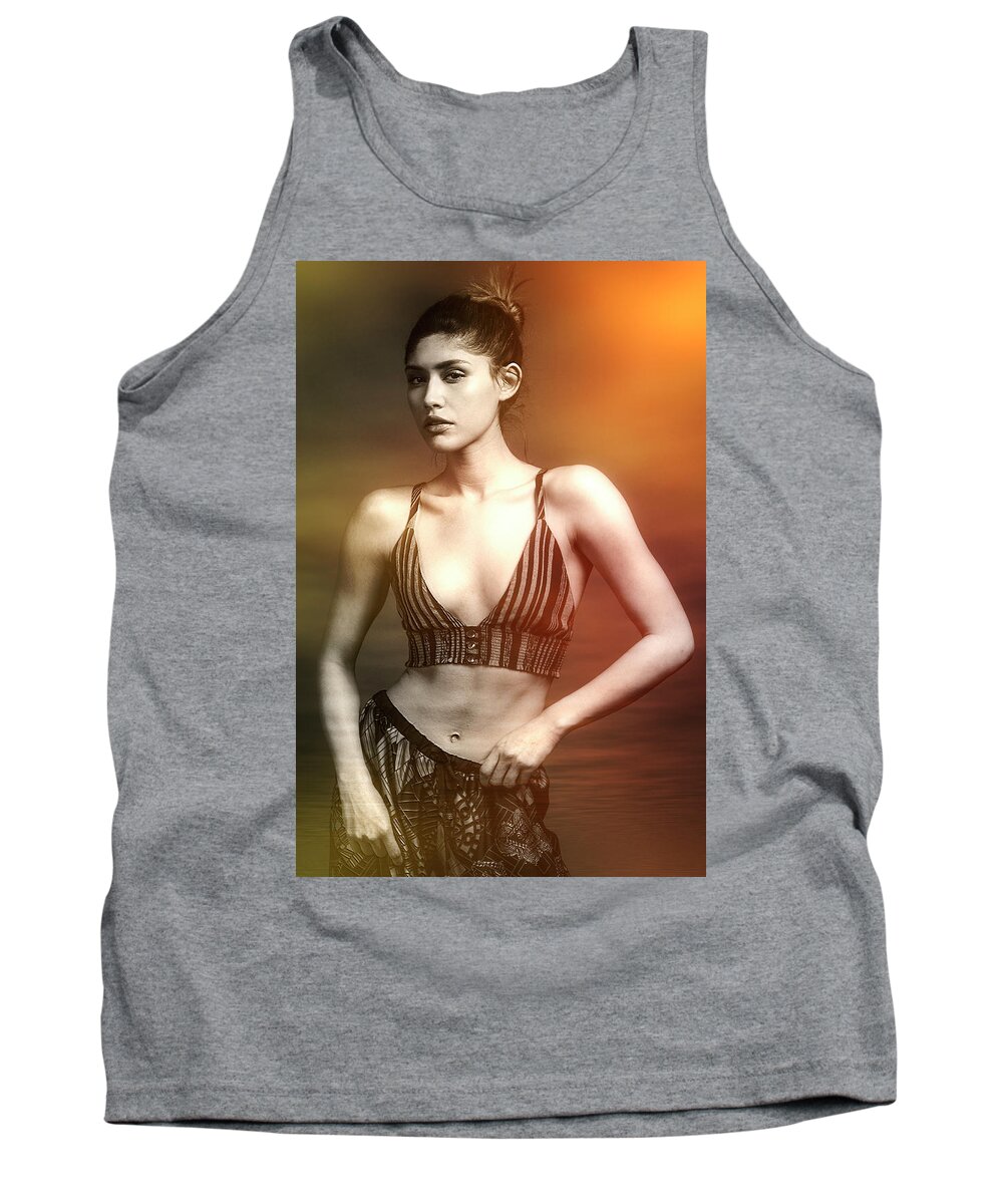 Fashion Model Tank Top featuring the photograph Heat by Gerard Harrison