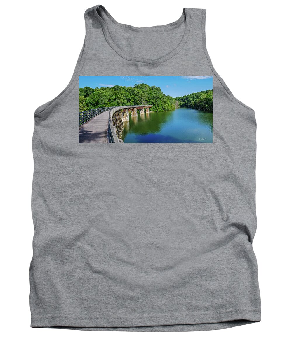 Holston River Tank Top featuring the photograph Holston Blue by Dale R Carlson