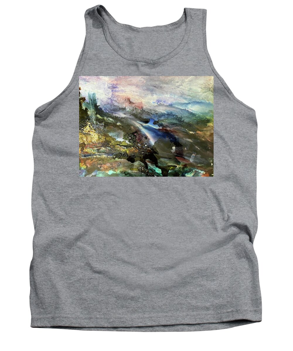 Sea Coast Tank Top featuring the painting Johnny's Home by Tommy McDonell