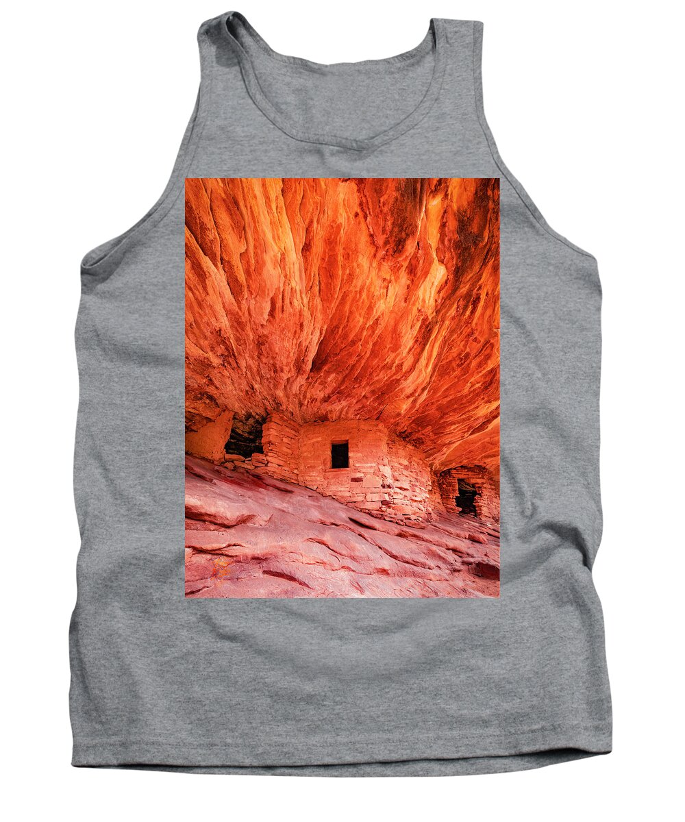 Amaizing Tank Top featuring the photograph House on Fire by Edgars Erglis