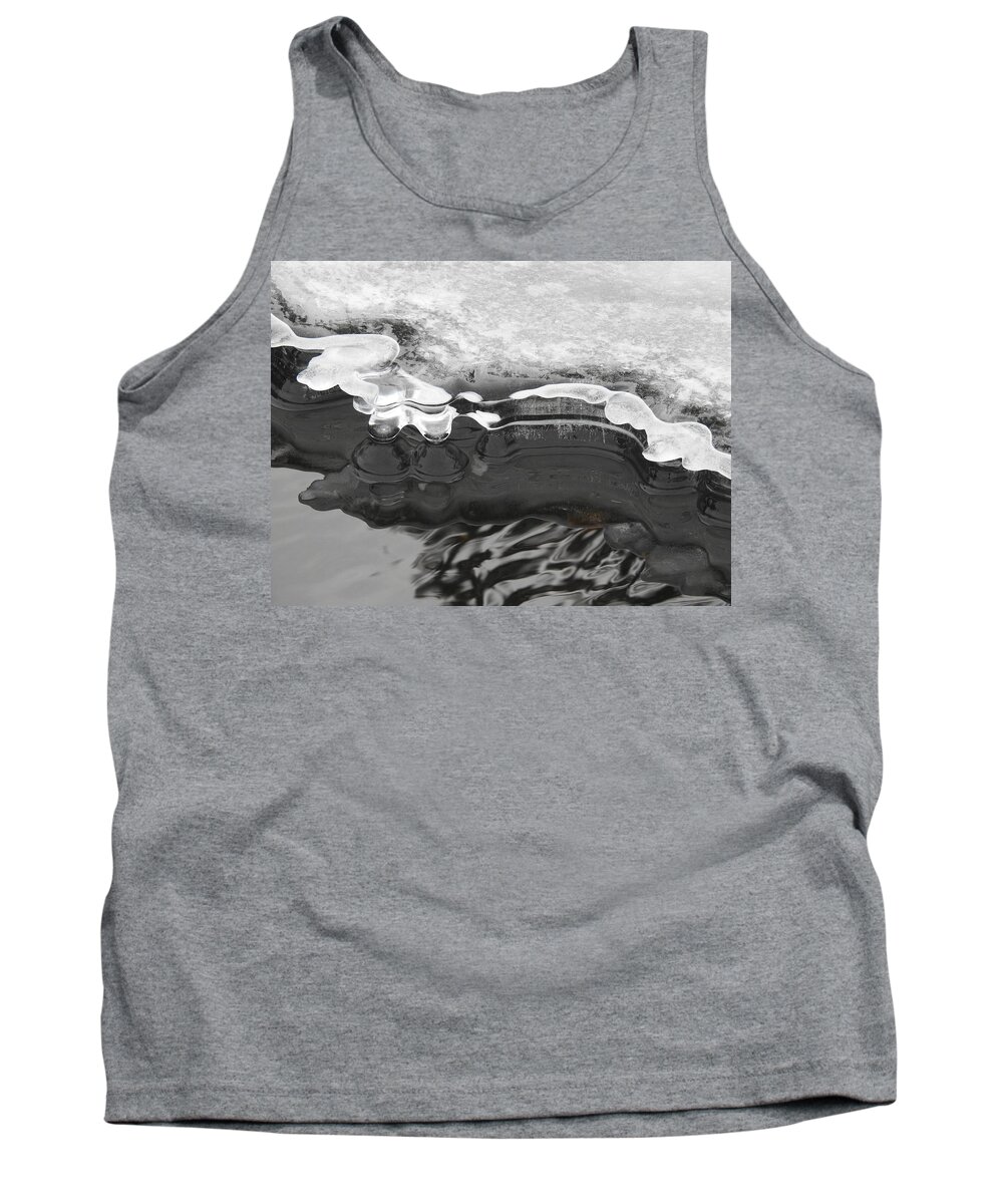 Ice Tank Top featuring the photograph Ice and light by Nicola Finch