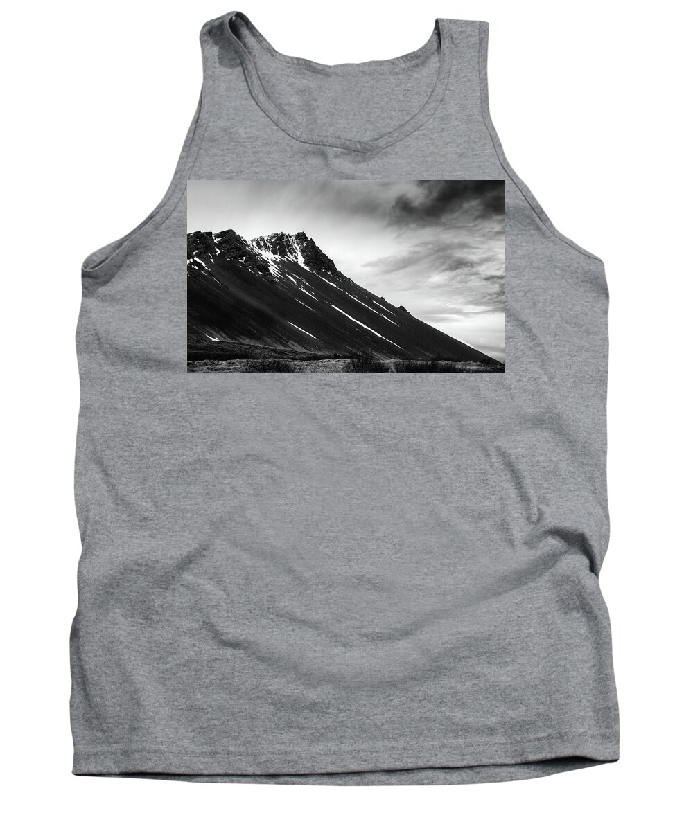 Iceland Tank Top featuring the photograph Icelandic volcano mountain in winter in Iceland by Michalakis Ppalis