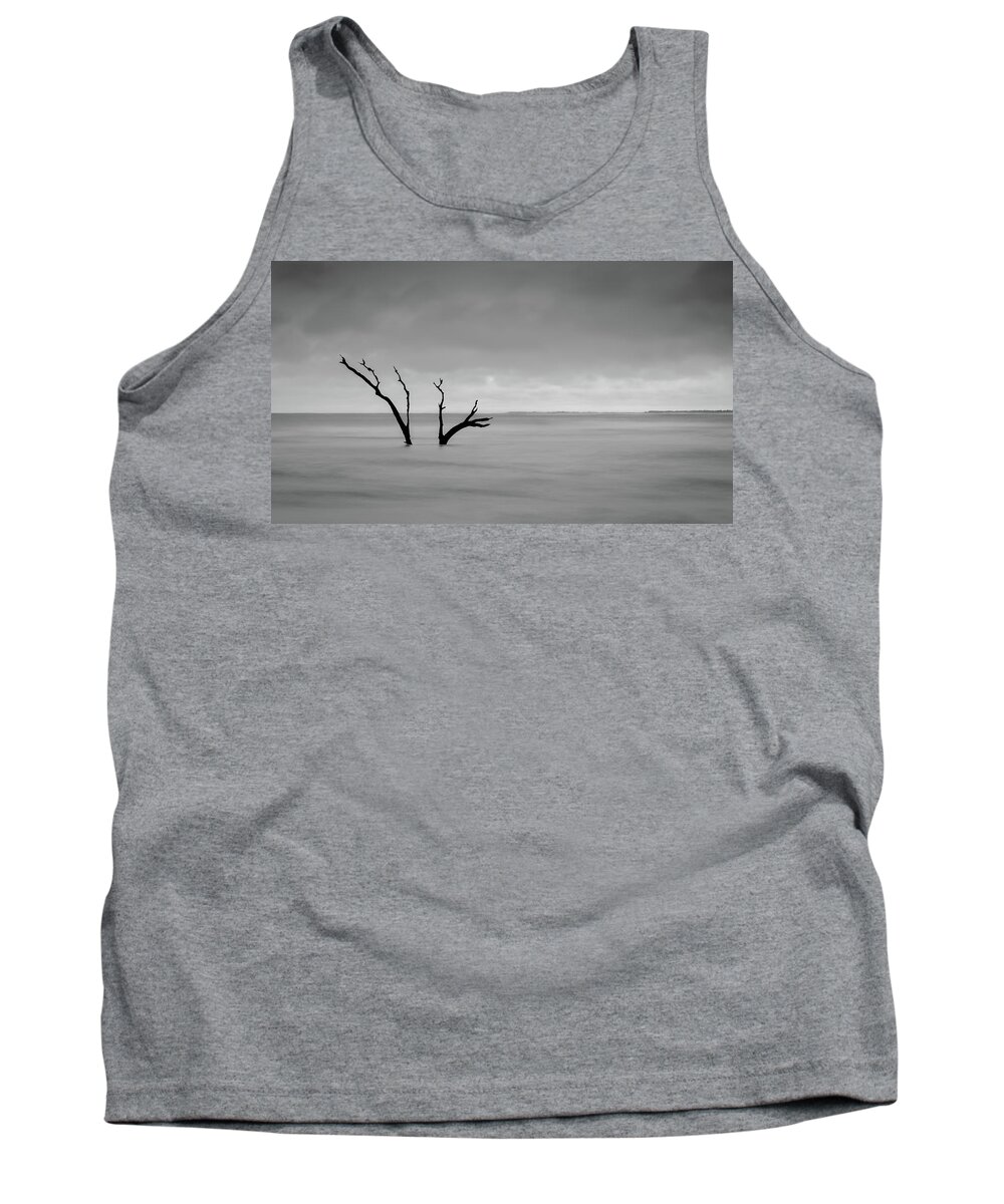 Folly Beach Tank Top featuring the photograph I'm Not Alone - Folly Beach SC by Donnie Whitaker