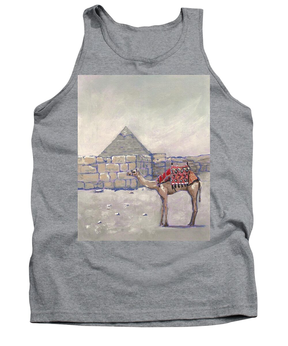 In Egypt Tank Top featuring the painting In Egypt by Masha Batkova