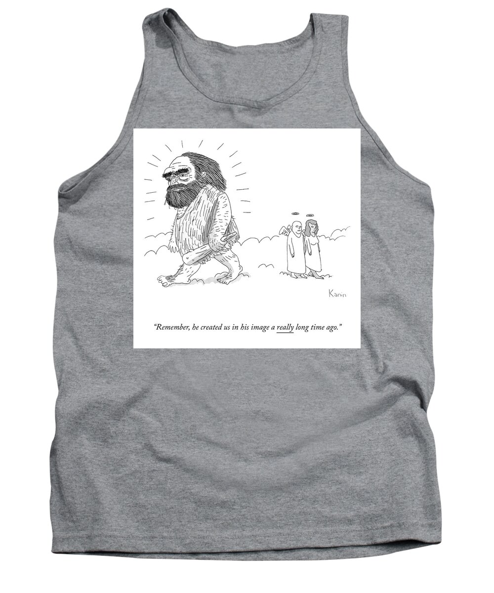 A24929 Tank Top featuring the drawing In His Image by Zachary Kanin