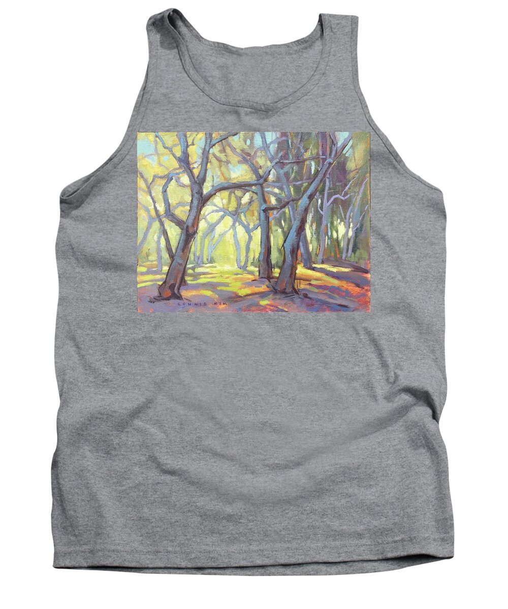 Forest Tank Top featuring the painting In The Shade by Konnie Kim