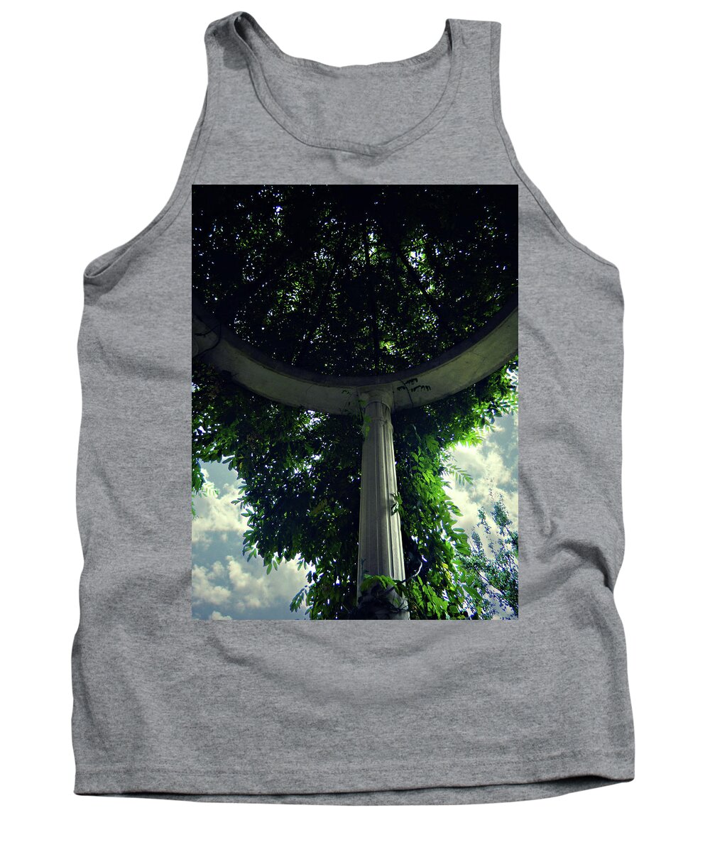 Inside The Arb Tank Top featuring the photograph Inside The Arb 3 by Cyryn Fyrcyd