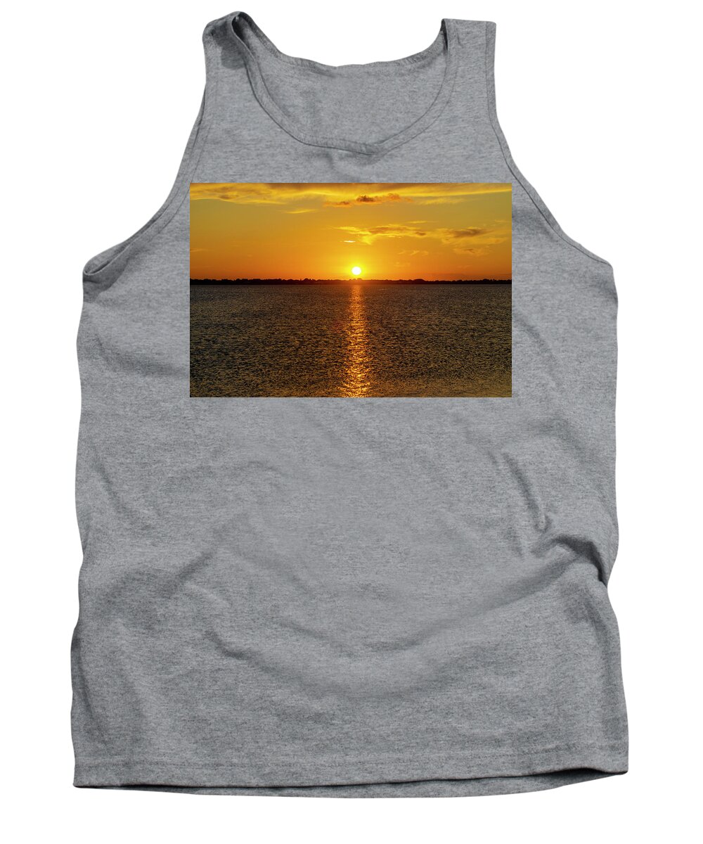 Sunset Photography Tank Top featuring the photograph Intercoastal Finale by Blair Damson