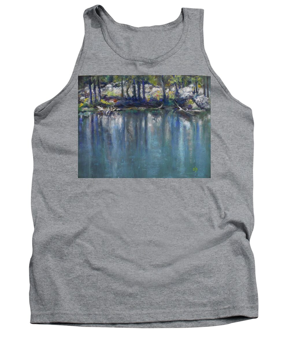 High Country Tank Top featuring the pastel Into the High Country by Sandra Lee Scott