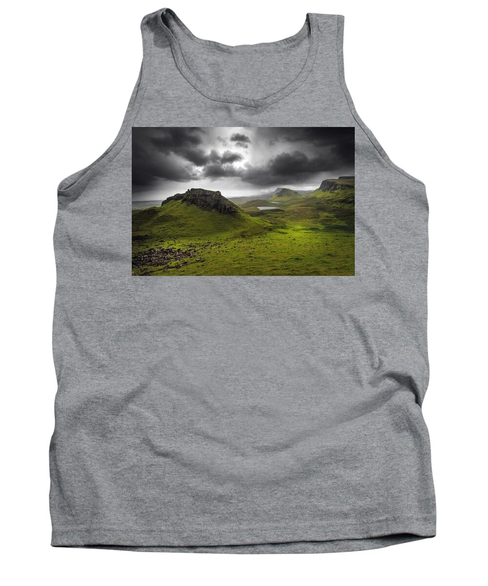 Landscape Tank Top featuring the photograph Isle of Skye -Quiraing by Philippe Sainte-Laudy