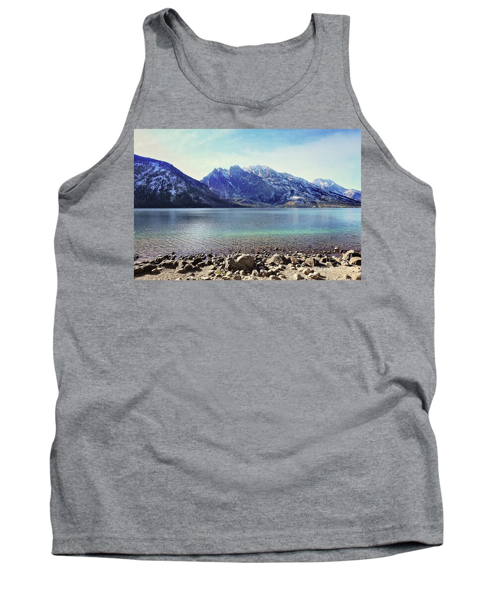 Lake Tank Top featuring the photograph Jenny Lake Grand Tetons by Sylvia Cook