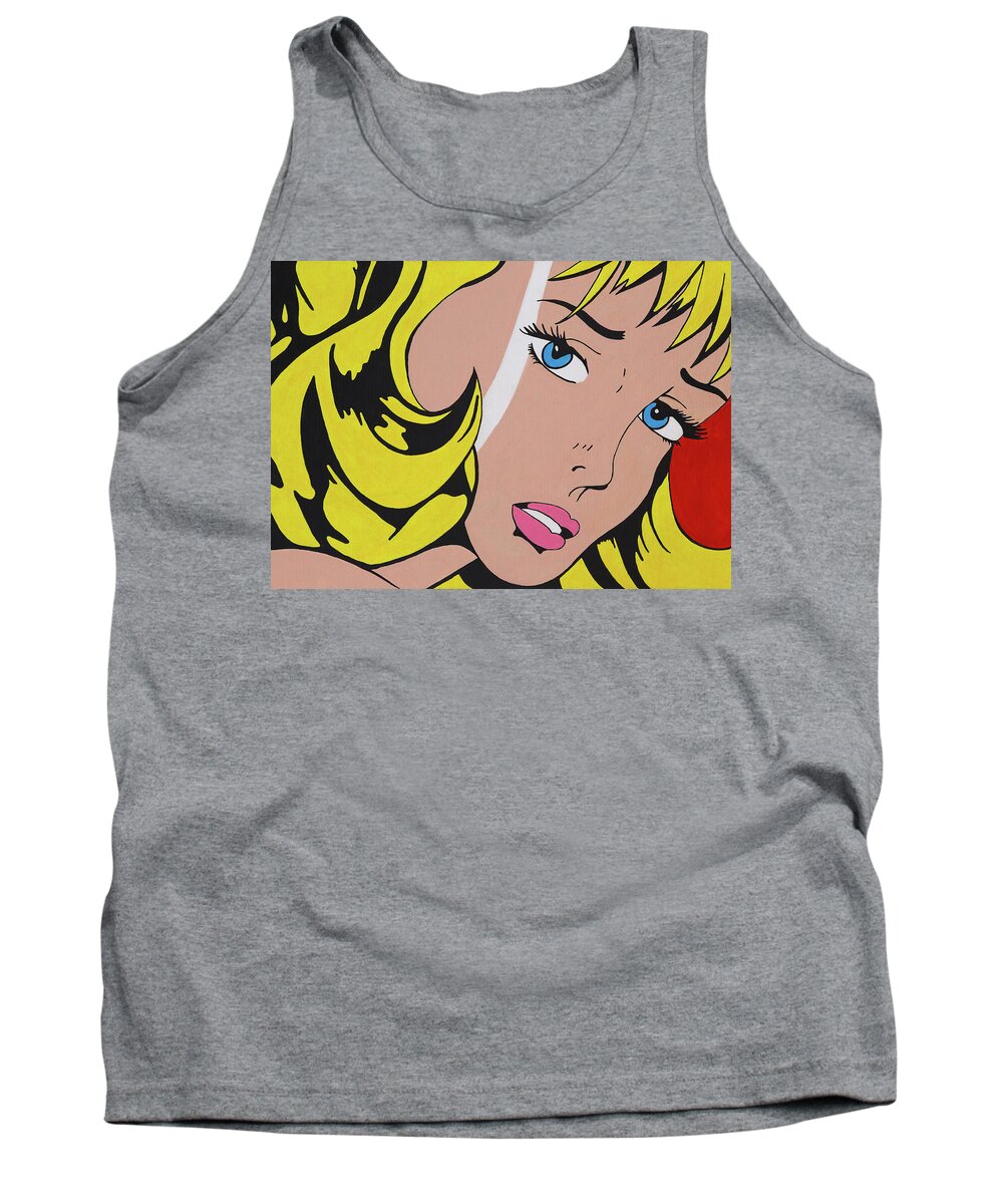 Jessica Tank Top featuring the painting Jessica by Rachel Emmett