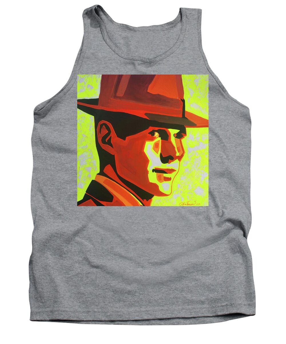 Tank Top featuring the painting Johnny Handsome by Emanuel Alvarez Valencia