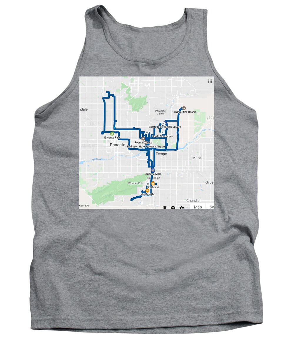 Maps Tank Top featuring the digital art July 13, 2018 by Designs By L