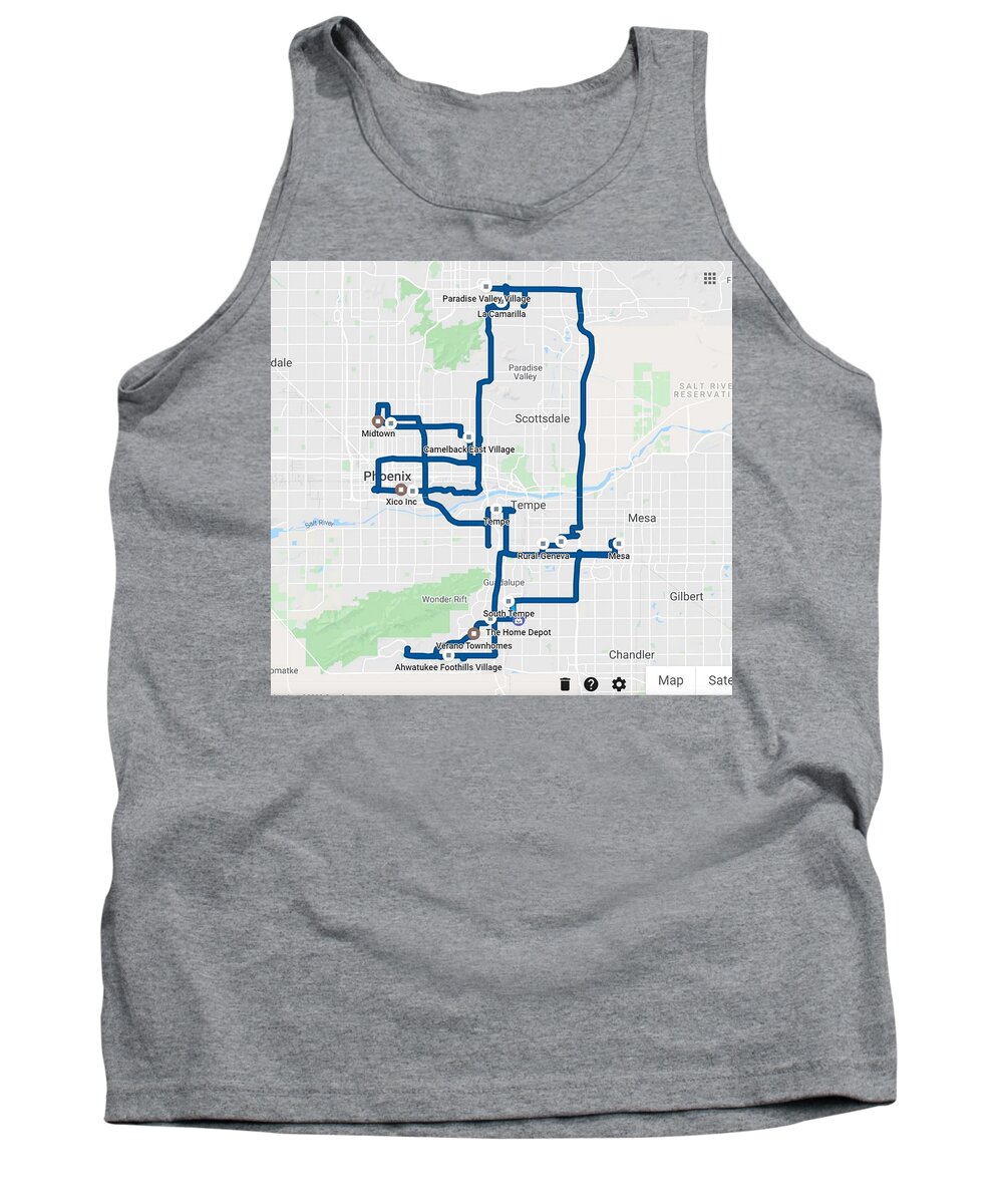 Maps Tank Top featuring the digital art July 5, 2018 by Designs By L